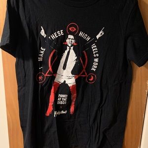 Brendon Urie Panic at the Disco I Make These High Heels Work Kinky Boots T-Shirt